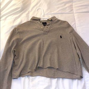 Tan Cropped Ralph Lauren Polo